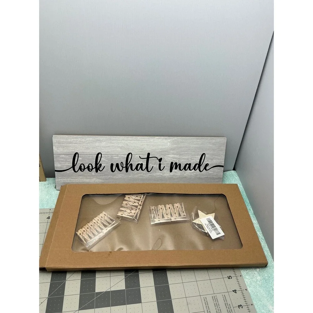Look What I Made Family Picture Frames Collage Wall Decor Gray‎ Rustic